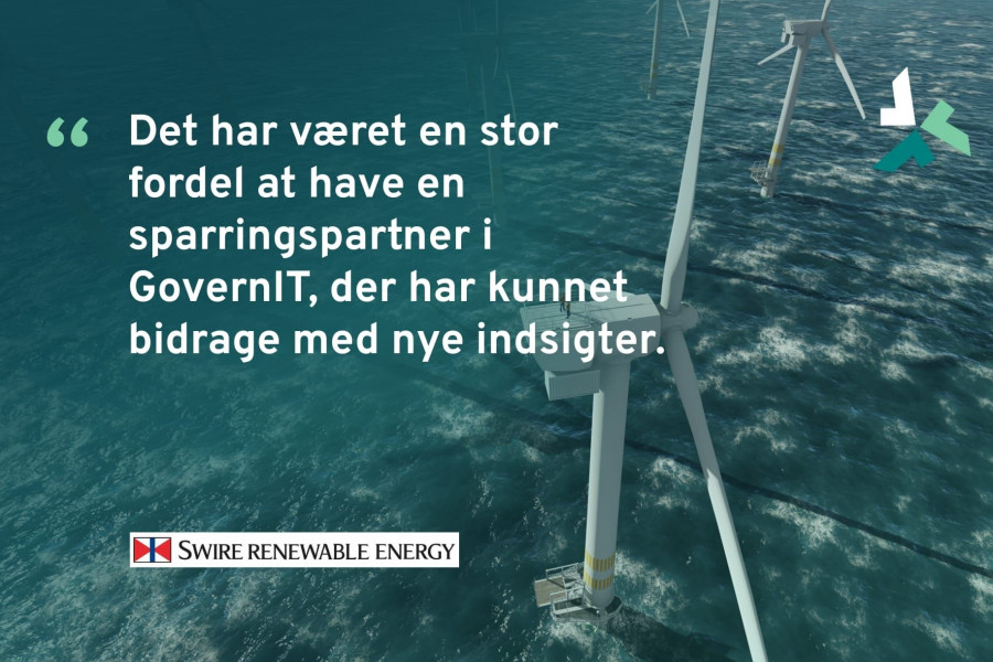 GovernIT var en afgørende sparringspartner i Swire Renewable Energy’s IT-transformation