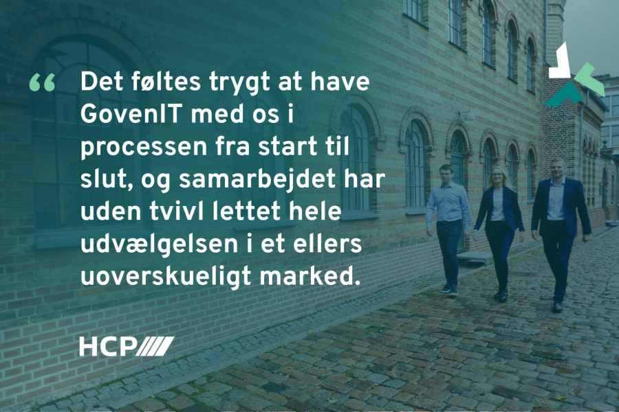 GovernIT blev værdifuld rådgiver i udvælgelsen af HCP’s nye IT-system